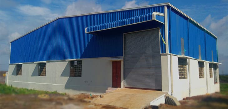 prefabricated industrial shed in chennai